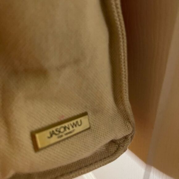 JASON WU Black Cat Canvas Cream TOTE BAG. - Picture 7 of 15